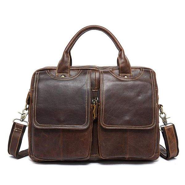 

2021 new arrival natural cow leather crocodile grain briefcase,genuine leather business case,lapbags 8002