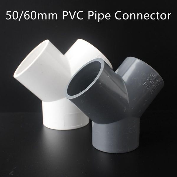 

watering equipments 50/63mm pvc pipe tee fitting garden aquarium plastic water hose joint plumbing accessoires greenhouses quick connector a