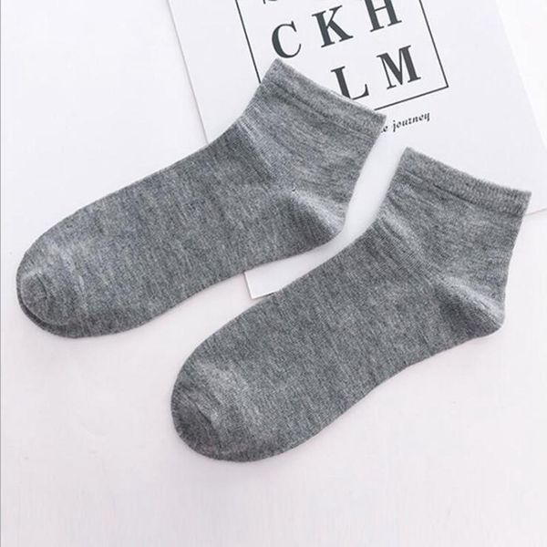 

5 pairs polyester cotton breathable invisible men's solid color socks explosive style breathable comfortable cott jllnvk, Black