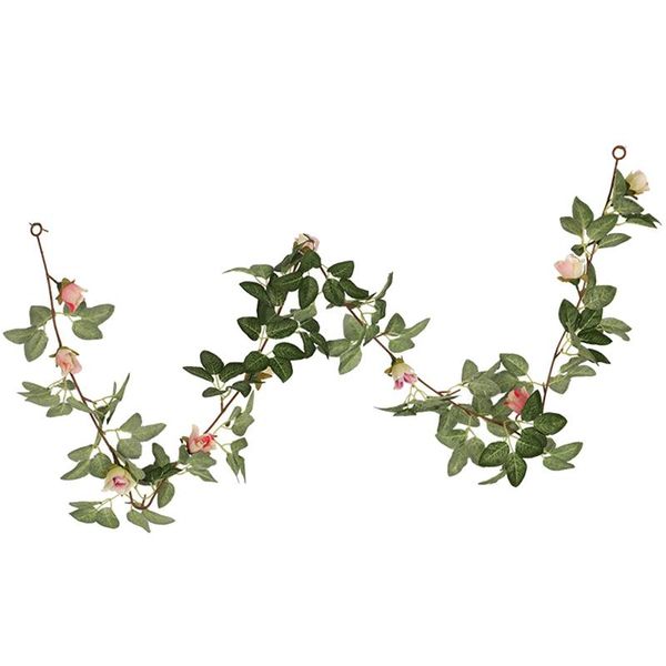 

artificial rose garlands rose vines leaves hanging flower vine home wedding party decor