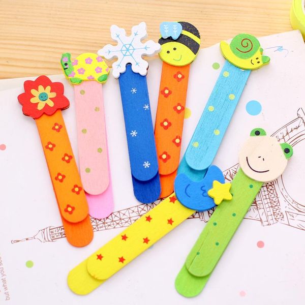 

bookmark lovely cartoon bookmarks marker colorful cute animals school stationery child gifts office supplies wooden