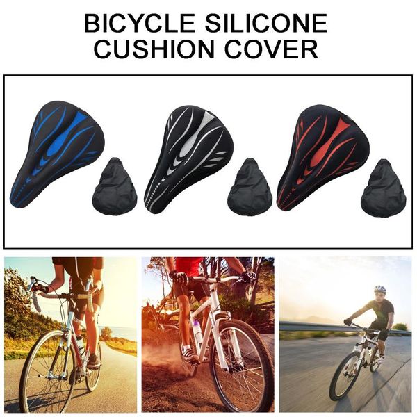 

bike saddles bicycle silicone cushion cover mountain breathable comfortable
