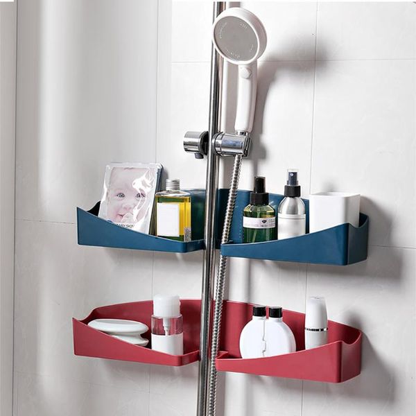 

bathroom storage & organization household bathroom/kitchen organizer rack non-perforated wall-mounted seamless soap-rack brush shelf drain f