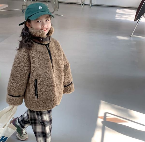 

jackets 2021 wholesale girls boys fleece thicken coat winter cotton full sleeve kids coats 2-8 years pw71, Blue;gray