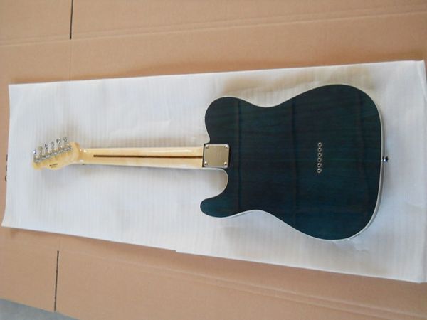 

electric guitar white wax xylophone body transparent blue rose wood fingerboard