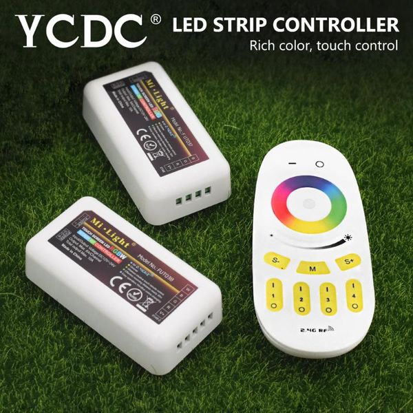 

controllers 2.4g wireless mi-light rf remote 4-zone wifi rgbw rgb led strip controller dimmable control system