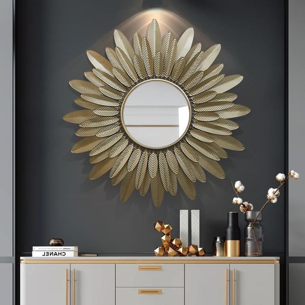 

mirrors modern iron bathroom mirror bedroom hanging wall decoration