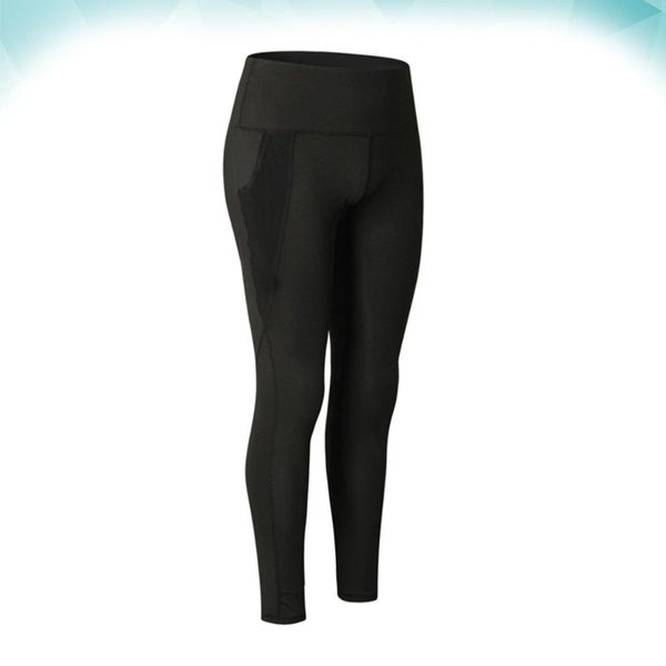 

yoga outfits train tight stretch quick drying sweat pants fitness with pocket size black, White;red
