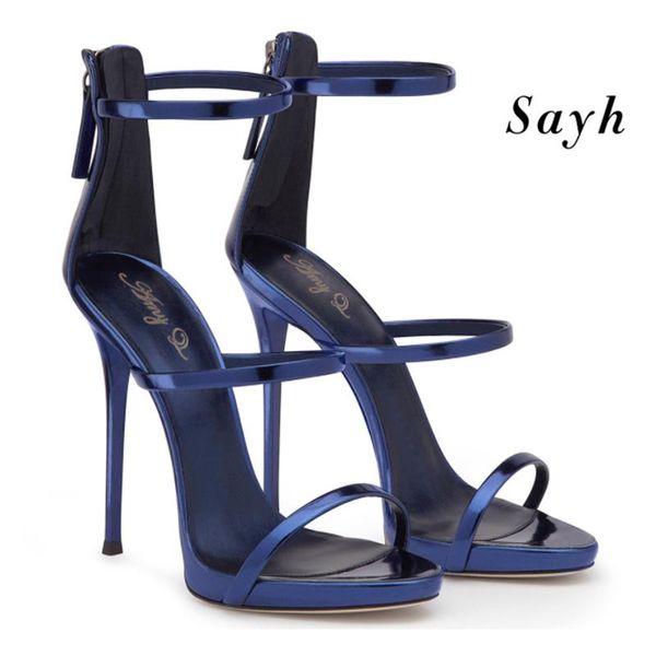 

2021 summer women sandals ankle strap high heel shoes for women peep toe high heels sandals party wedding shoes woman, Black