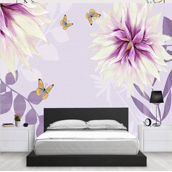 

wallpapers custom wallpaper modern european minimalist murals living room bedroom home decor waterpr papeloof canvas 3d wall sticker tapet