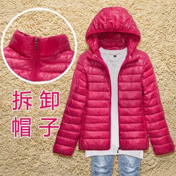 

women's cotton padded clothes 2021 korean light down slim and & parkas, Black