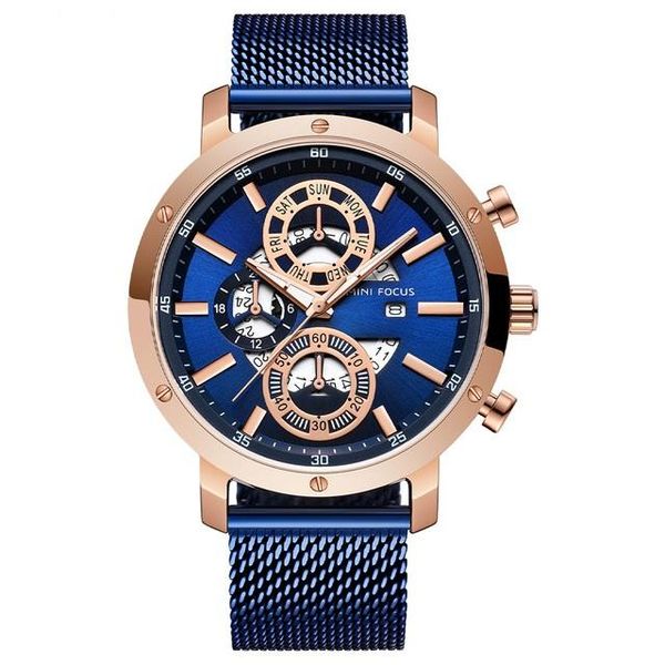 

wristwatches minifocus men's luxury mesh strap business quartz watches brand military sport wristwatch man relogio masculino clock 0, Slivery;brown