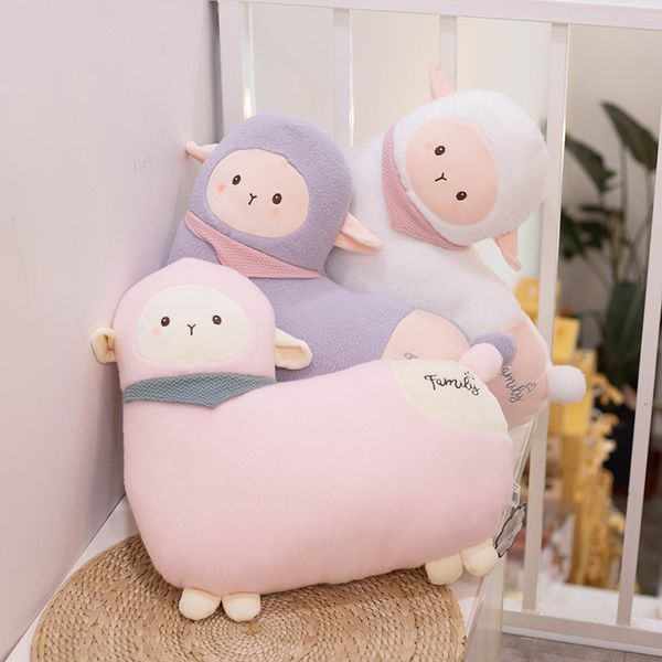 

45cm cute alpaca plush toy stuffed animals soft plushie sheep pillow cushion doll toys for girls kids birthday gift bed decor