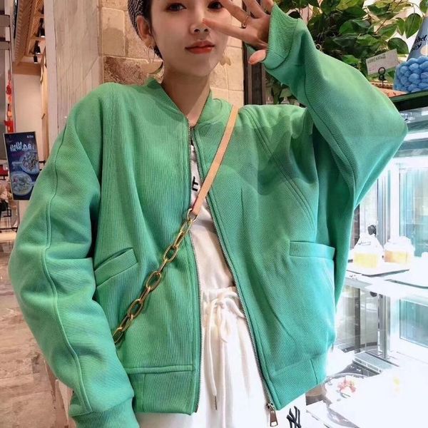 

women's jackets 2021 spring women basic oversize harajuku retro all-match leisure ulzzang female jacket solid chic outerwear knit coat, Black;brown