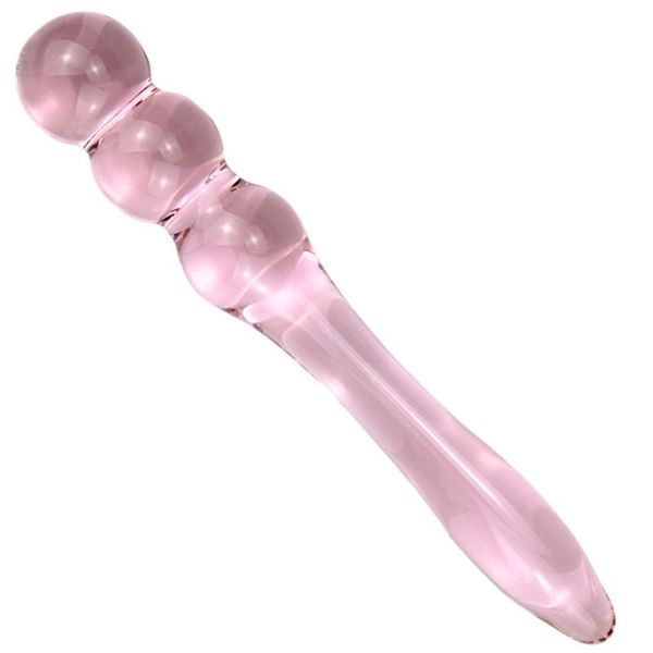 

2021 new waterproof manual glass plug pleasure butt stimulation toy for lesbian women men