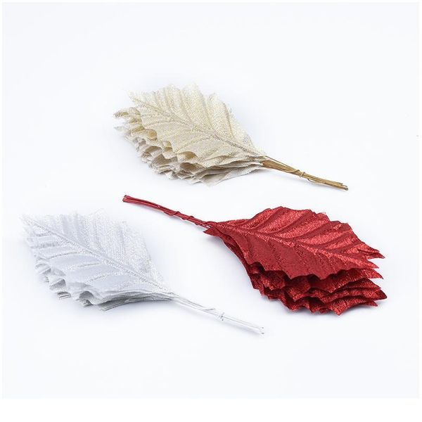 

20pcs artificial plants wedding decorative flower wreath silk leaves diy gifts box home decoration accessories scrapbook jlluzn