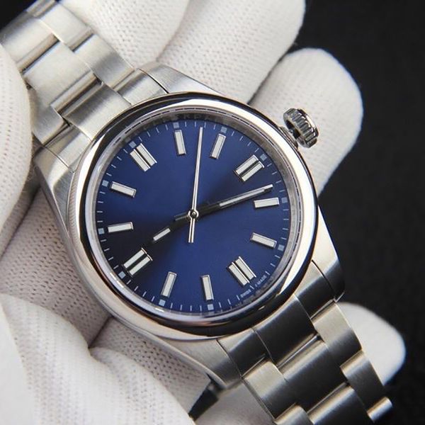 

0-2mens watches automatic mechanical 2813 movement 316 fine steel luxe super luminous designer watch, Slivery;brown