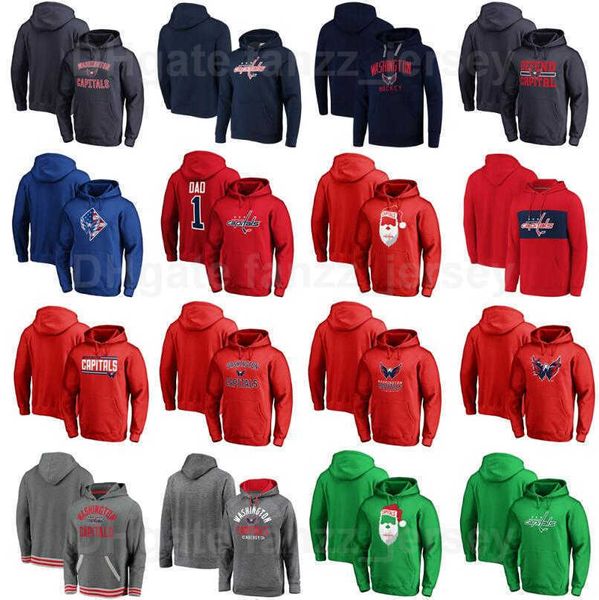 

washington capitals pullover 8 alex ovechkin hoody jackets hockey 19 nicklas backstrom hooded sport 43 tom wilson hoodies 13 jakub vrana, Black