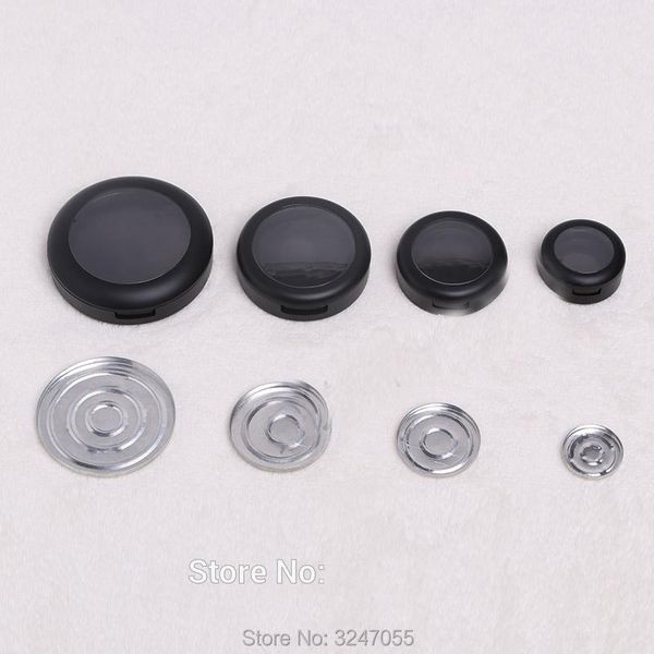 

storage bottles & jars 30pcs/lot 36mm black empty plastic eyeshadow powder compact, 44mm elegant high class blusher container, professional
