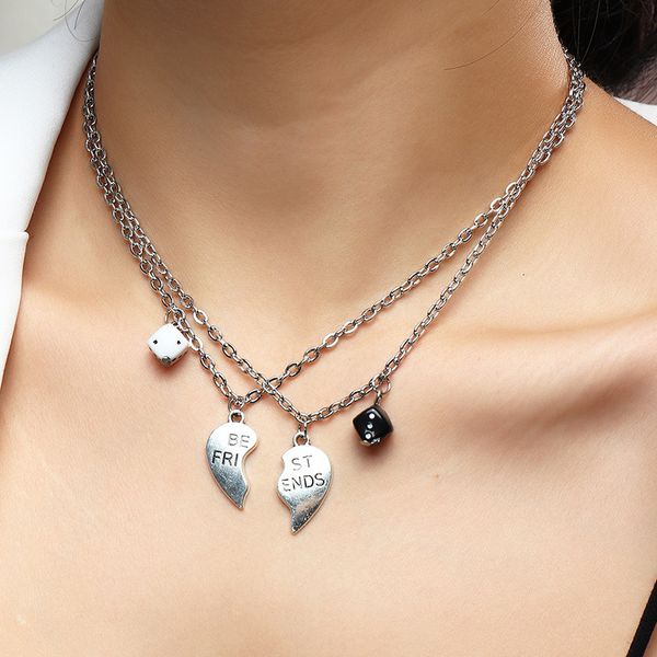 

nz1941 jewelry personality dice pendant creative good friend girlfriends necklace, Silver