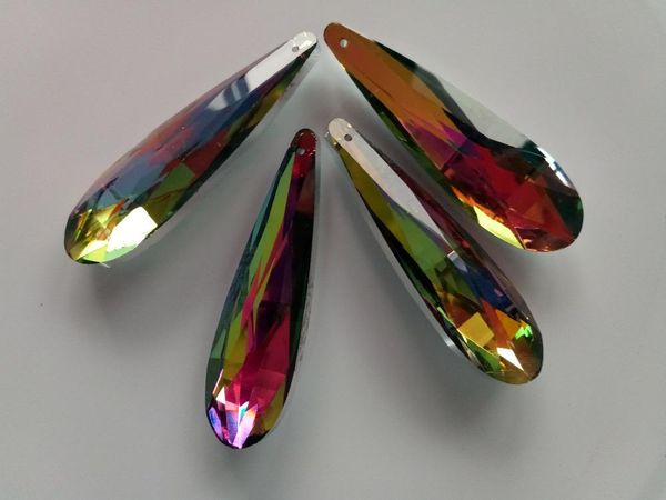

chandelier crystal 160pc glass almond prism x'mas wedding decor pendant 76mm