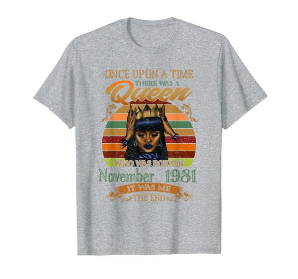 

girls 38th birthday queen november 1981 queen birthday shirt, White;black