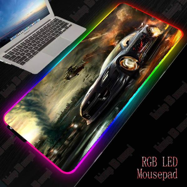 

mouse pads & wrist rests cars cloud fast rgb large pc gaming pad gamer computer mat xxl mousepad desk backlight carpet for keyboard mause