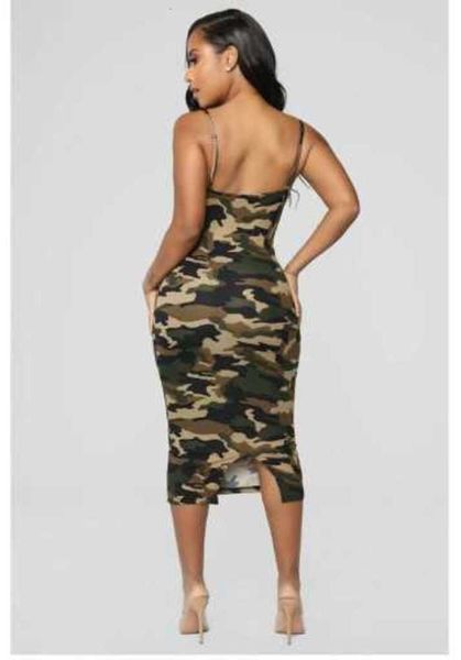 

women's summer casual sleeveless dress s-xxl camouflage, Black;gray