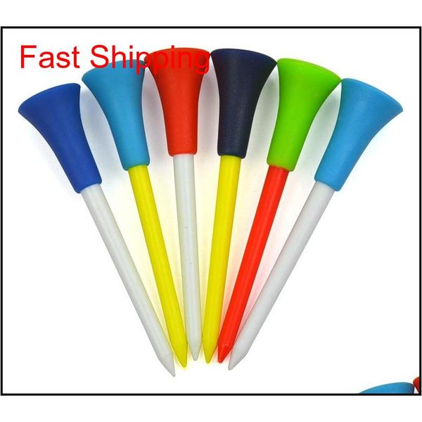 

plastic golf tees multi color 8.3cm durable rubber cushion golf tee golf accessor jllumj yycolor