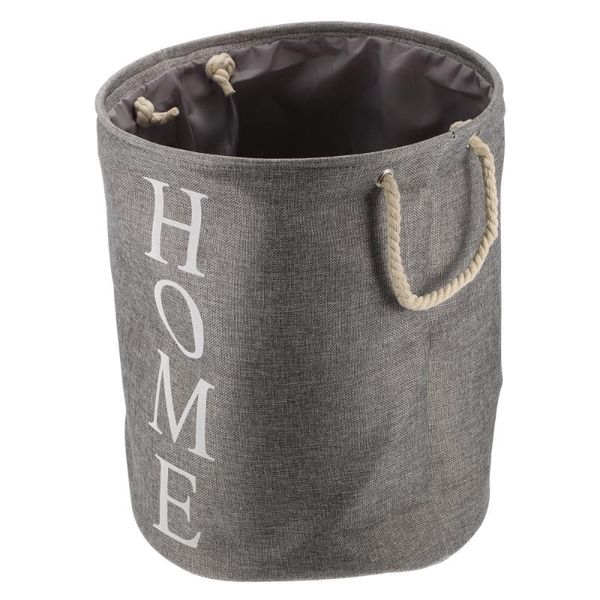 

laundry storage & organization 1pc basket foldable cotton linen clothes with rope handle