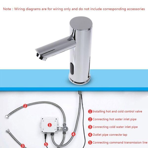 

bathroom automatic infrared sensor sink faucet touchless basin water tap deck mounted q0ka faucets