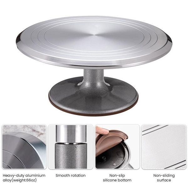 

aluminum alloy cake stand baking tool mounted cream table turntable rotating base turn around decorating & pastry tools