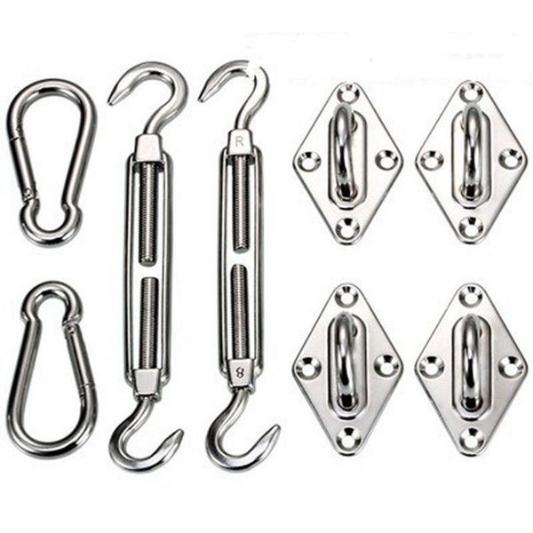 

new multiple specifications shading sail accessories stainless steel yacht shade sail accessories marine hardware shade net tool