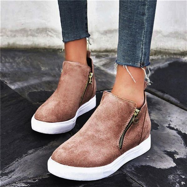 

women ankle boots vulcanize shoes ladies sneakers basket femme casual shoes tenis feminino high flat trainers women, Black
