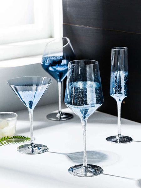 

personality starry sky wine glass cup goblet champagne glass home drinking crystal cocktail glass ware bar l drinkware