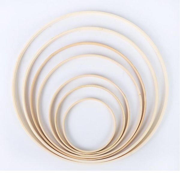 

1pc/5pcs natural bamboo wreath diy home hanging craft bamboo hoops catcher ring decor for wedding baby shower bachelore jlllsw