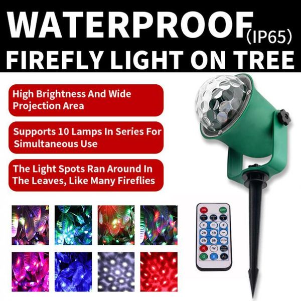 

wl-806 waterproof tree light with remote control firefly effect decorative outdoor lighting landscape spotlights for holiday