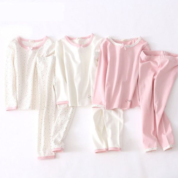 

children's underwear baby's warm boy girl clothes pants autumn winter pajamas set class a, Blue;red