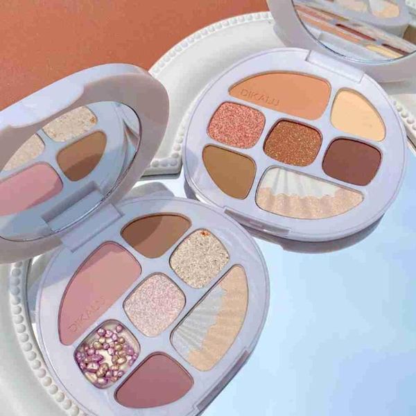 

eye shadow multi color palette matte shimmer glitter women beauty cosmetic face makeup blush highlighter