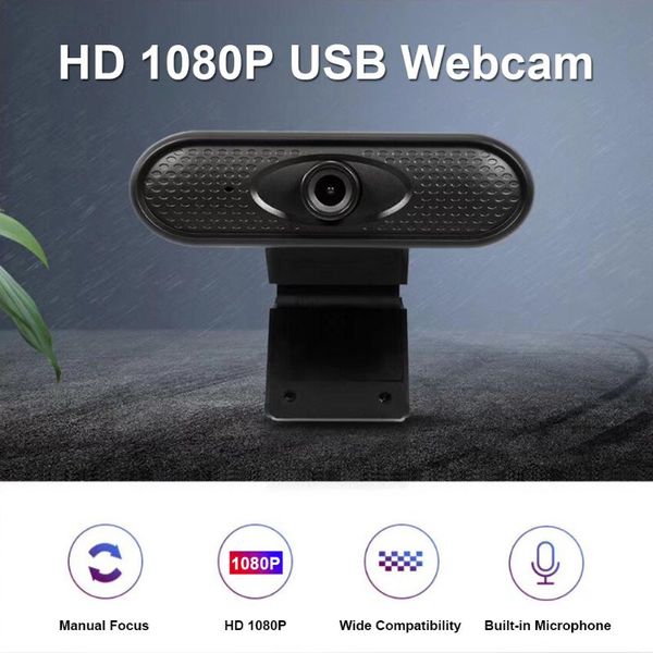 

webcams 2mp usb webcam manual focus 1080p hd pc computer tv web camera with built-in mic for household safety parts
