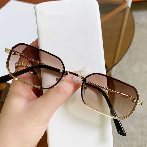 

sunglasses vwktuun vintage men women rimless small frame glasses colorful lens rectangle sun uv400 sport eyewear, White;black