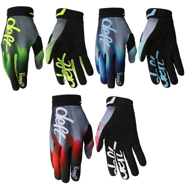 

full fingers racing gloves motocross am bike gloves mtb mountain moto motorcycle dh cycling bicycle 211124, Blue;gray