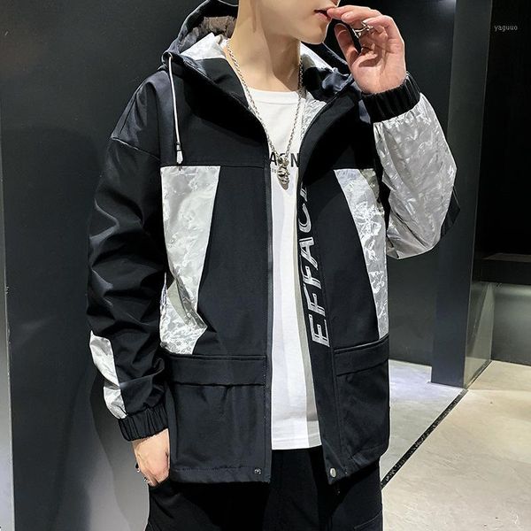 

fashion jacket for teenagers with logo men's jackets, Black;brown