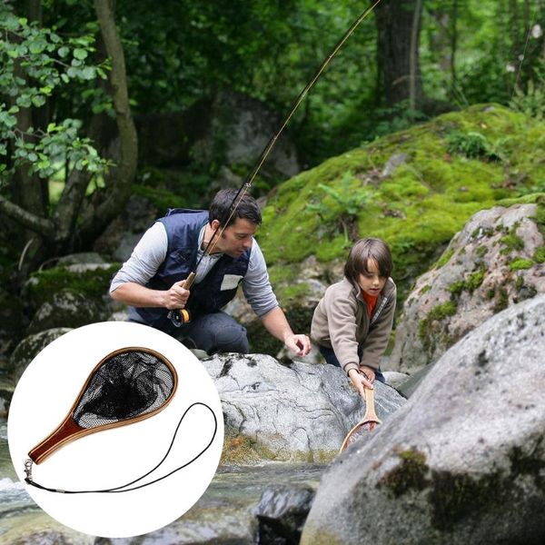 

fishing accessories net handle landing pole portable for
