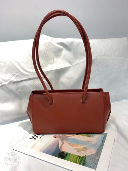 

korean style cowhide minimalist commuter briefcase shoulder bag