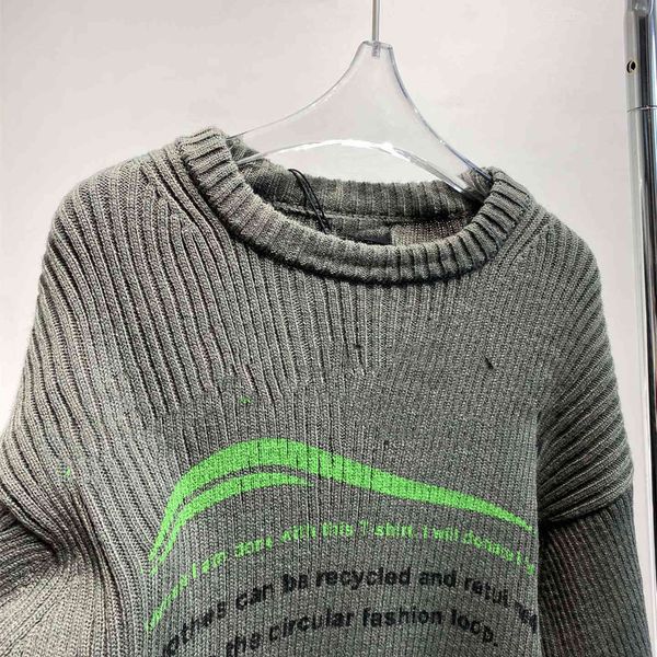 

luxury brand sweaters 2021 autumn street versatile cola gilded print pullover couple sweater, White;black