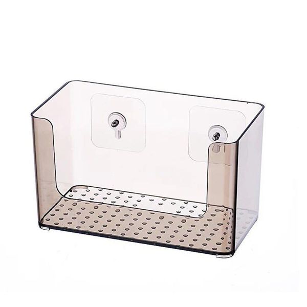 

bathroom storage & organization cosmetic finishing punch space saving kitchen home suction plastic makeup organizer wall mounted mask b