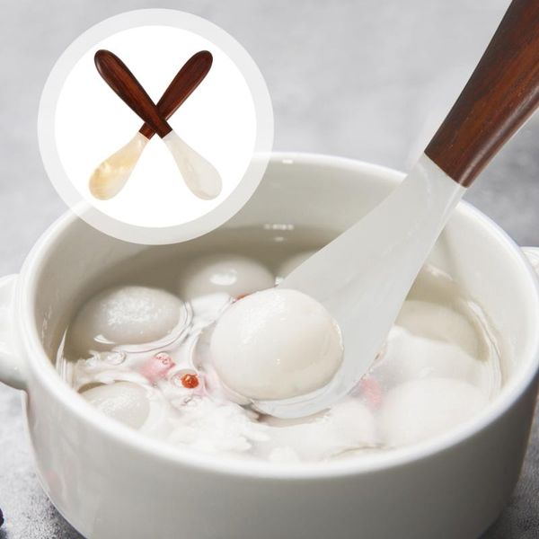 

2 pcs creative dessert spoon practical coffee spoons home stirring spoon