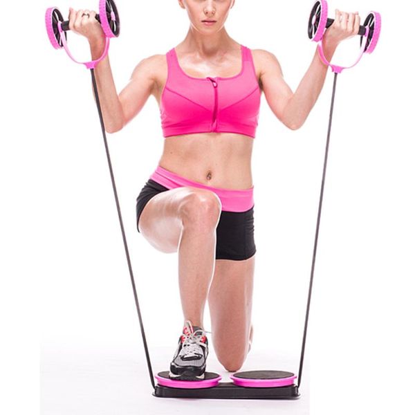 

training equipment muscle trainer folding gym abdominal roller with pull rope fitness indoor sports home elastic ab wheels body building exe