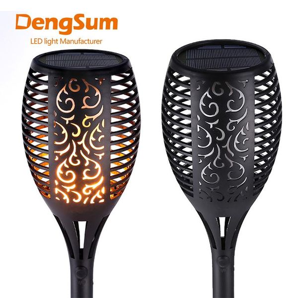 

solar lamps [dengsum]solar flame flickering garden lamptorch light ip65 outdoor spotlights landscape decoration led lamp for pathways
